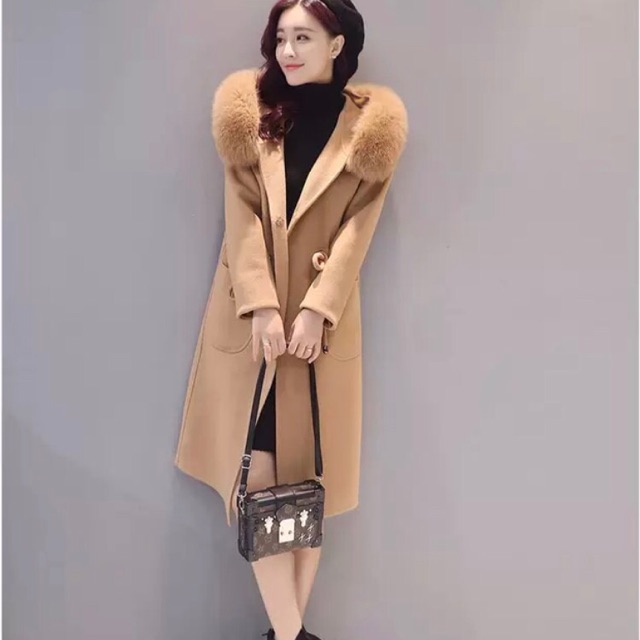 Áo dạ pha lông cừu