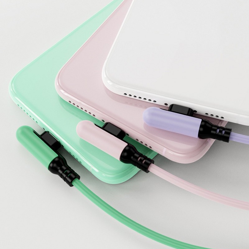 Dây Cáp Sạc Nhanh 1.2m Bằng Silicon Mềm Cho Iphone 3a