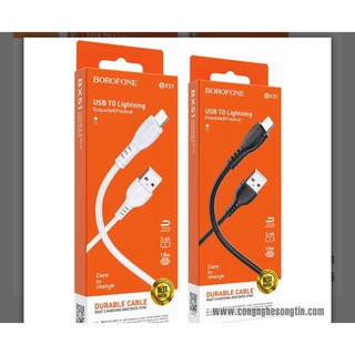 CÁP SẠC BOROFONE USB to Lightning