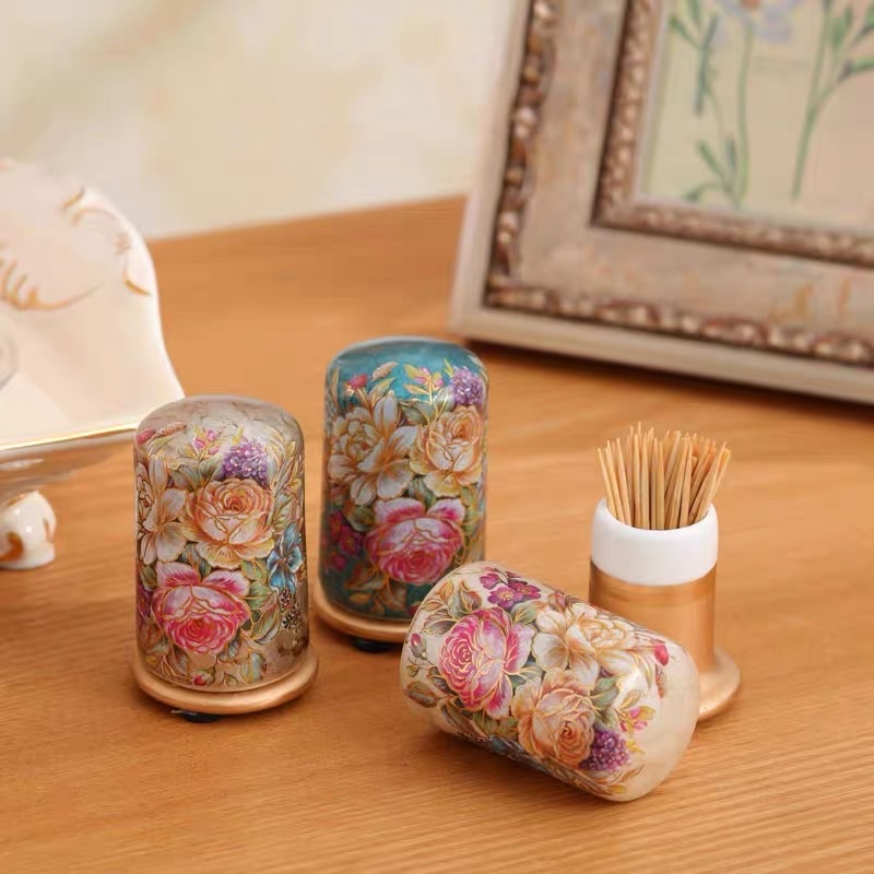 Hũ , lọ đựng tăm cao cấp