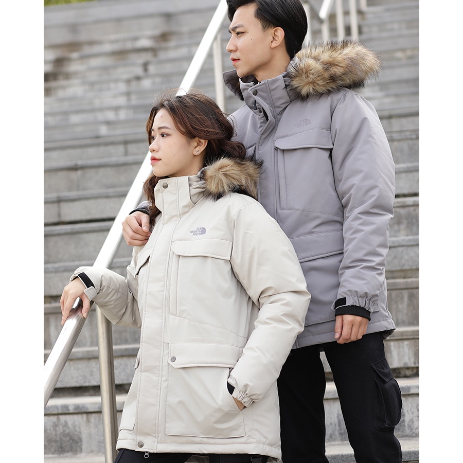Áo Khoác Parka TNF Trần Bông Dáng Dài - Chất Dày, Giữ Nhiệt Tốt