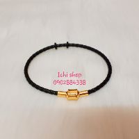 Vòng tay dây da đeo charm