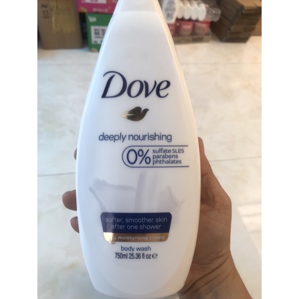 Dove Tắm Nội Địa Đức Chai 750ml