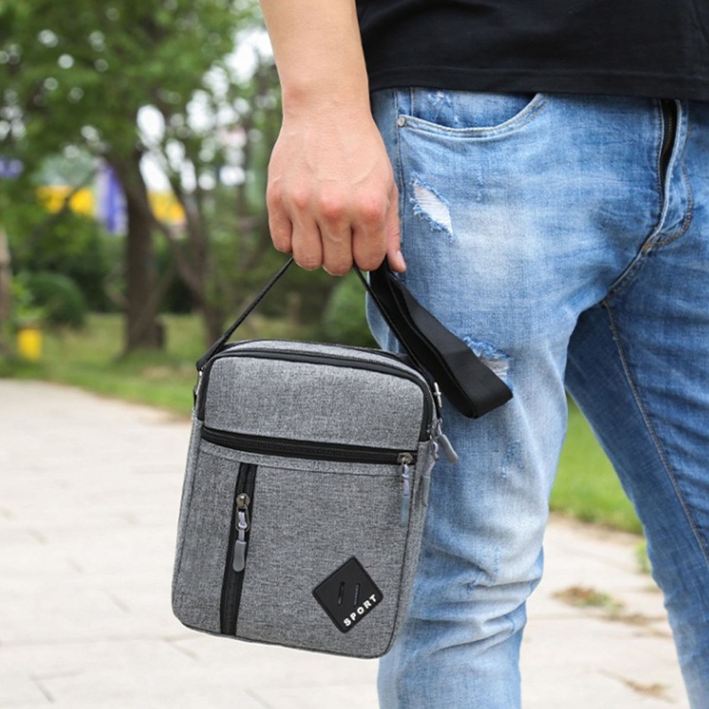 Túi Đeo Chéo Thể Thao Chống Nước Phong Cách Vintage Cho Nam Nữ