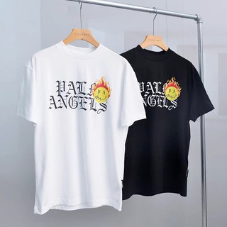Áo unisex Palm Angels in hình Mặt Lửa dành cho cả nam nữ form siêu đẹp phong cách năng động trẻ trung