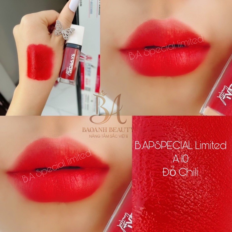 [ Đỏ Chili - A10 ] B.A special son lì không chì màu son hợp mọi tông da và các độ tuổi