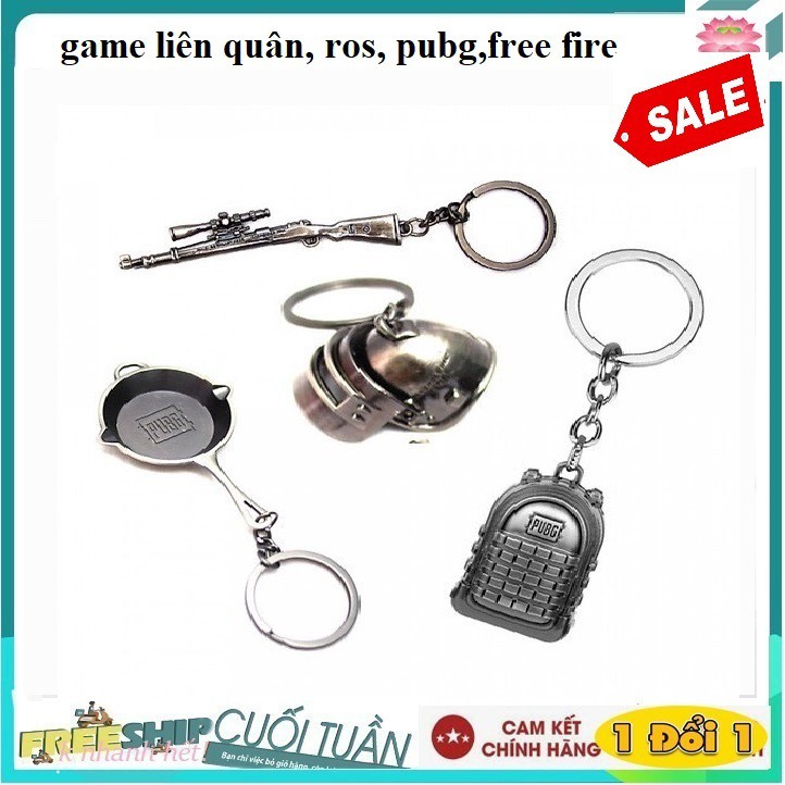 Móc Khóa Game Pubg, Khóa Tượng Hình Pubg, aka, nón, chảo , mũ, giáp