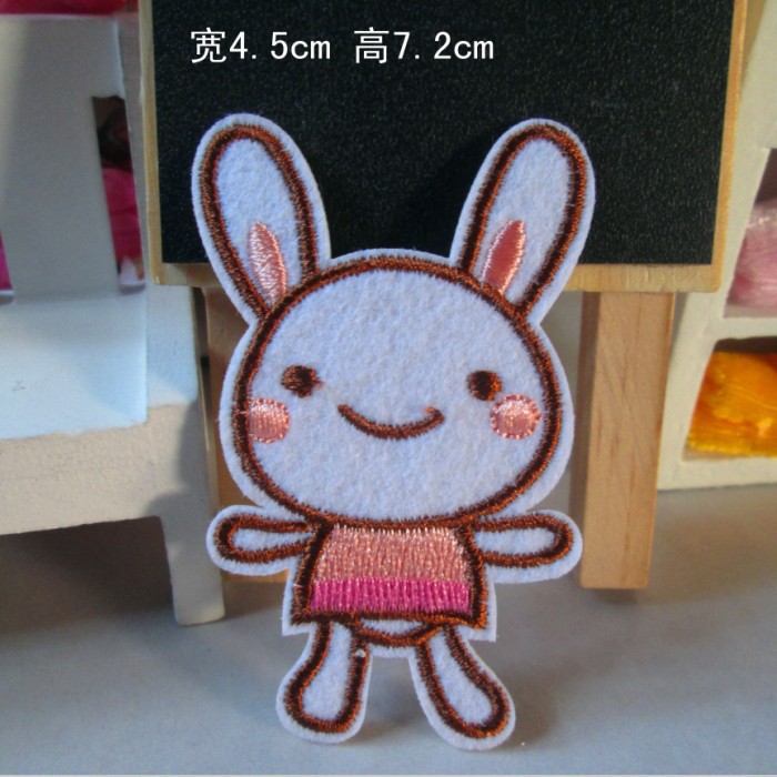 FREESHIP ĐƠN 99K_ Bộ 2 sticker ủi thêu hình mèo/gấu/thỏ dễ thương