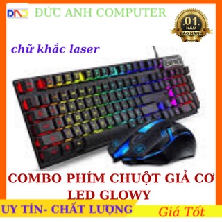  Bộ Phím Chuột Giả Cơ GLOWY Led  Chính Hãng 100% Bảo Hành 12 Tháng 