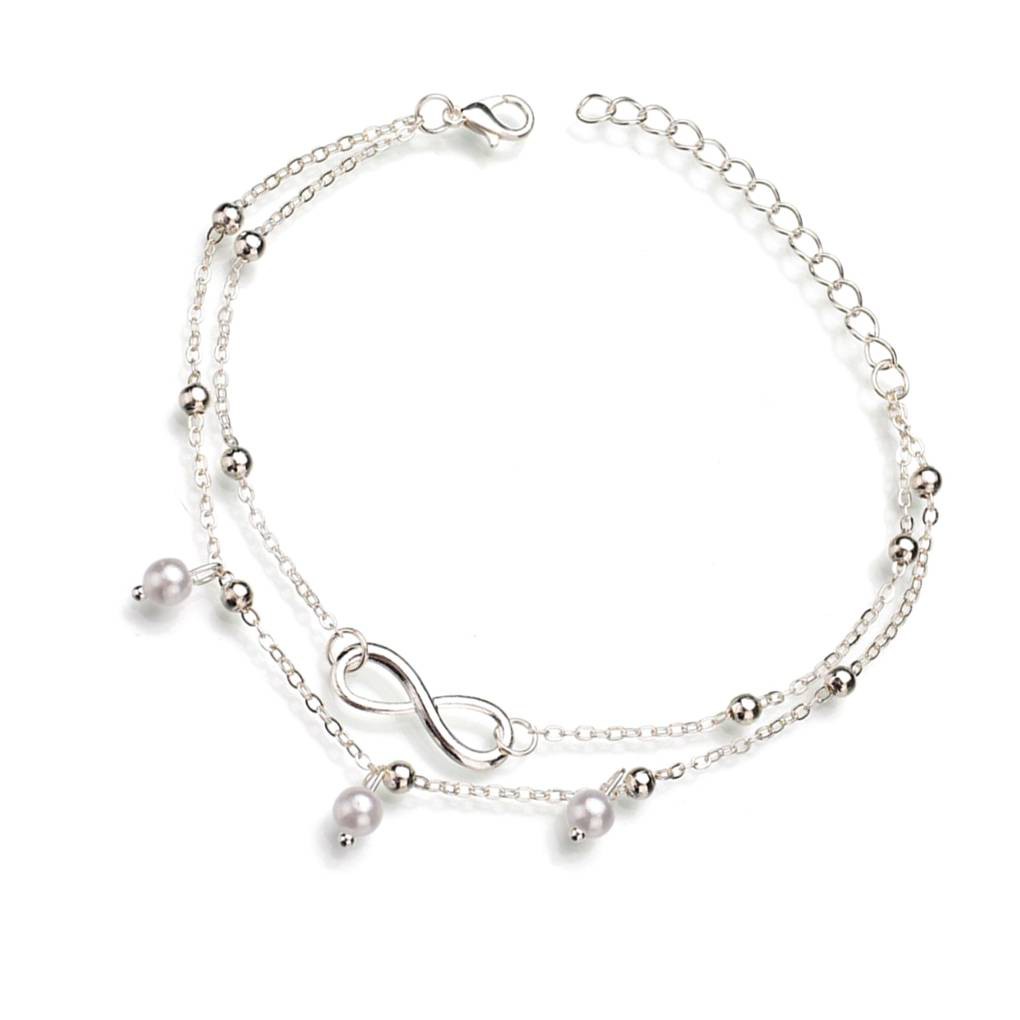 Chuỗi ngọc trai bạc đeo chân cho nữ | BigBuy360 - bigbuy360.vn