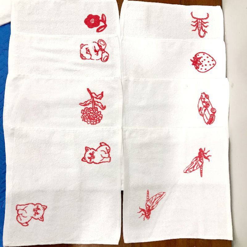 khăn trắng kí hiệu dùng cho mầm non sét 10 chiếc