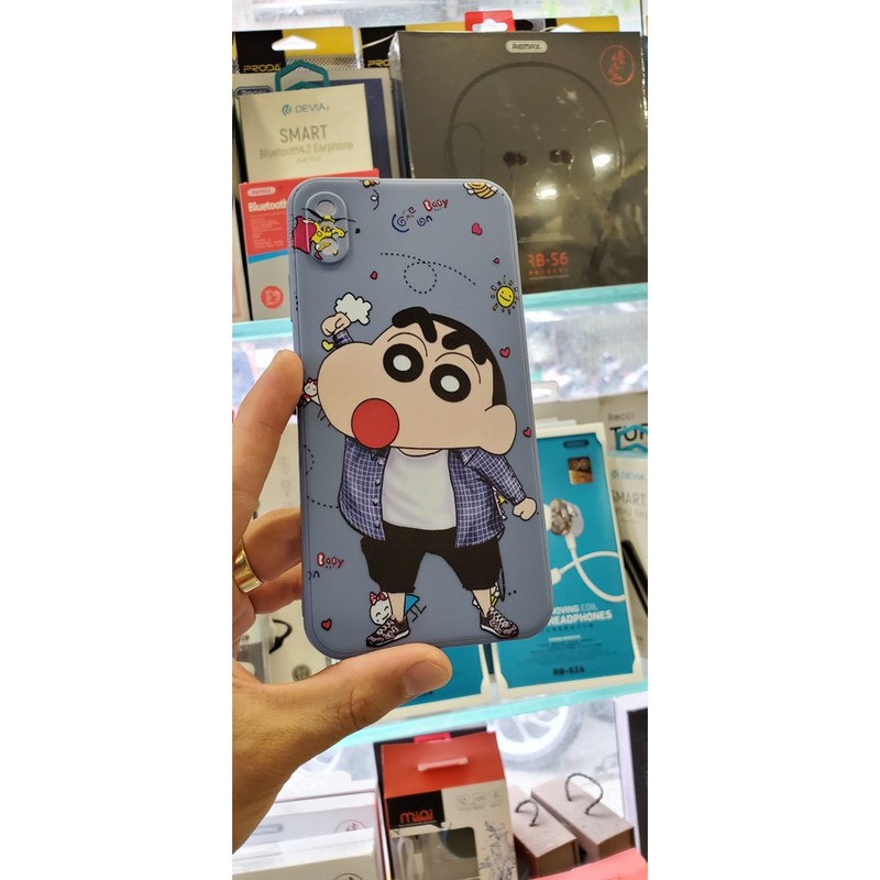 Ốp Iphone 11 Pro Max 11 11 Pro Xs max X 8plus 7plus 8 7 6plus 6splus Chó Snoopy và Shin in 3D 4 góc silicon bảo vệ cam