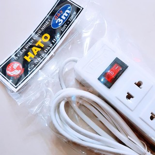 Ổ ĐIỆN HATO - 6 LỖ 2 CÔNG TẮC ( DÀI 3M )