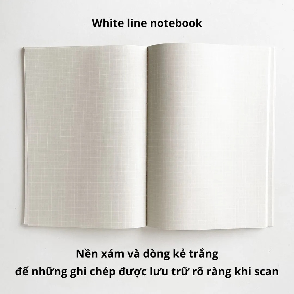 Vở CRABIT White line CAM đường kẻ trắng - Tập học sinh, sinh viên may gáy 100gsm 80 trang