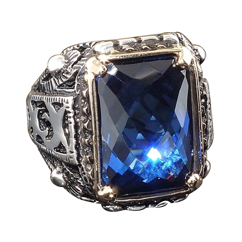 Nhẫn Đính Đá Zircon Sang Trọng Cho Nam