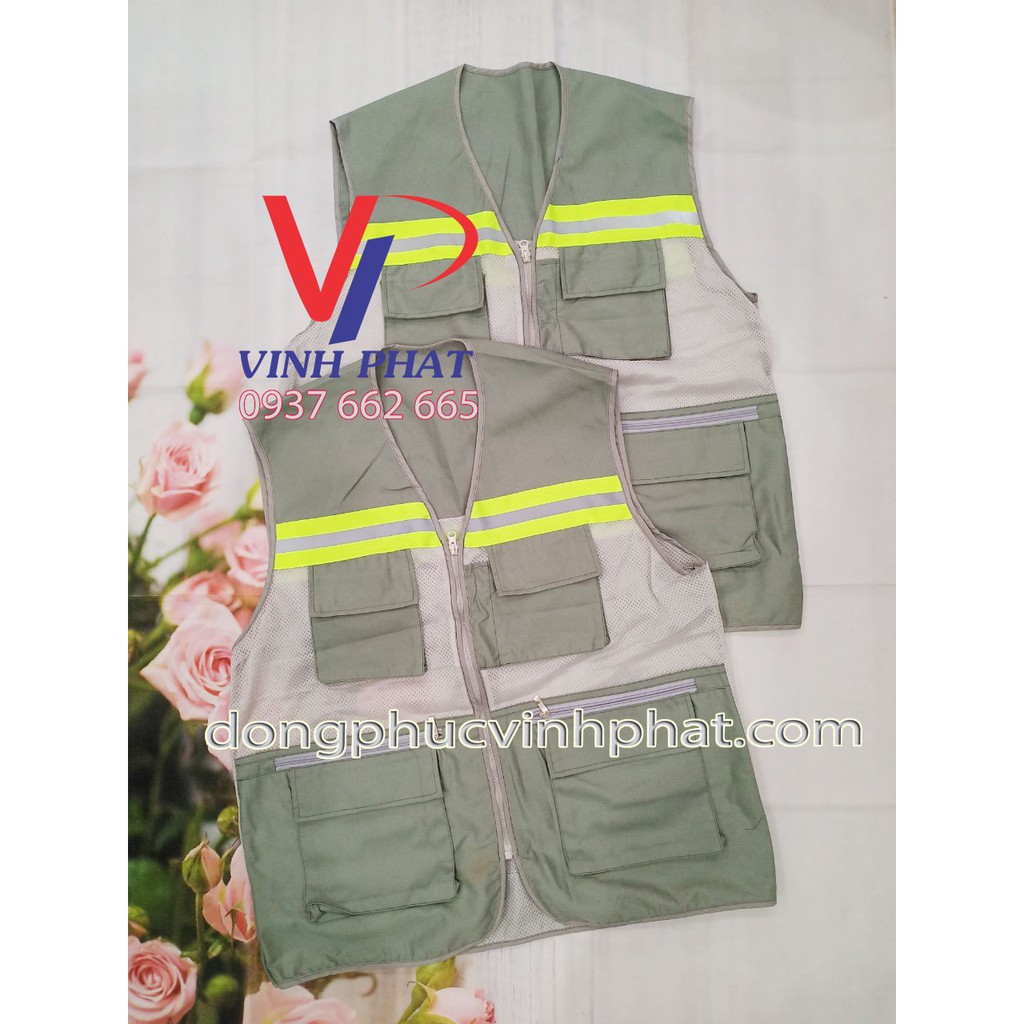 Áo Gile Kỹ Sư Phản Quang, Áo Giám Sát Công Nhân Cao Cấp Đủ Màu Sắc