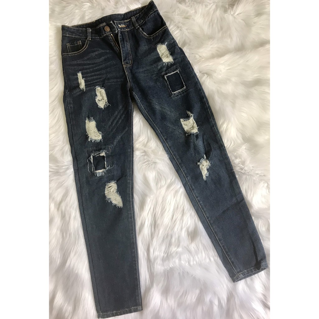 Quần jeans rách kiểu
