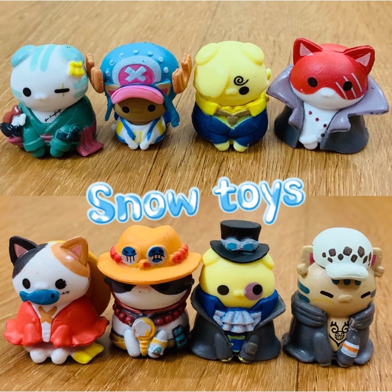 Mô hình One Piece - Mô hình Mèo Cosplay One Piece chibi - Luffy Zoro Sanji Ace Sabo Chopper Law Shanks