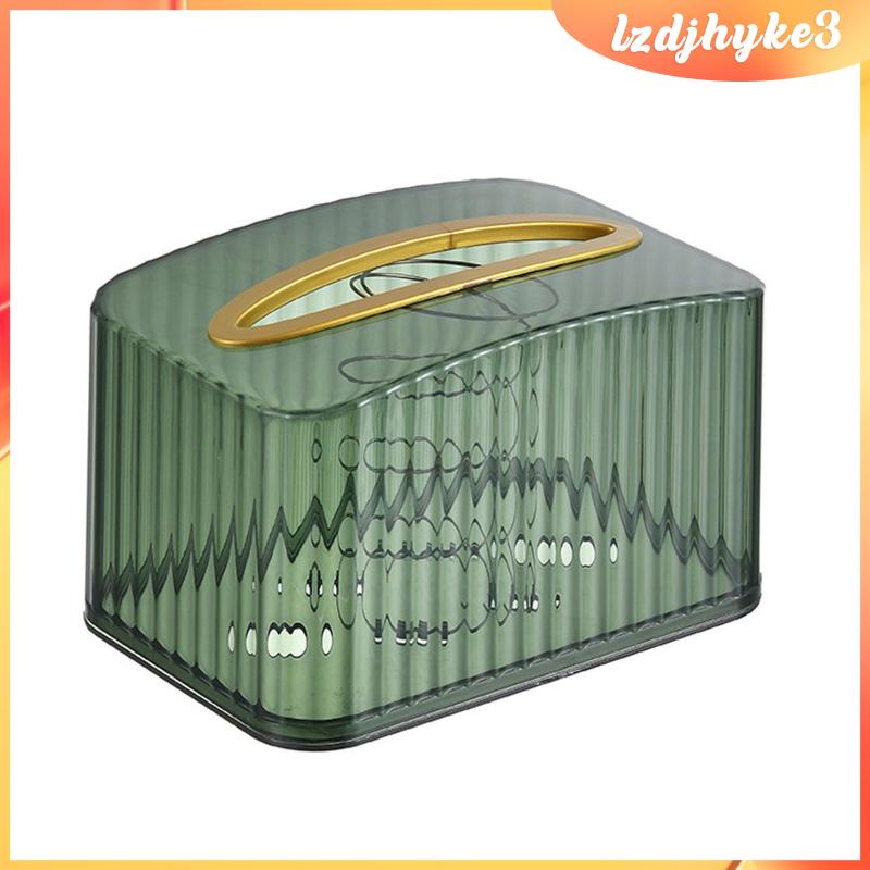 Hộp Đựng Khăn Giấy 3 Ngăn Trang Trí Nhà Cửa / Văn Phòng / Xe Hơi