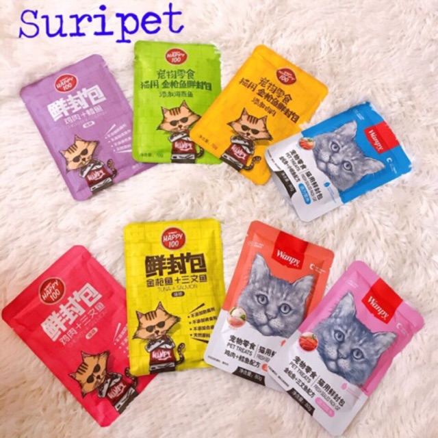 Sốt thưởng happy + pate chó meo