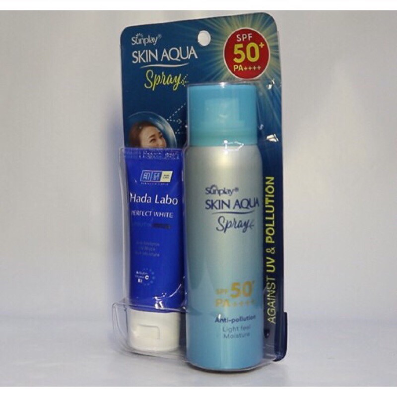Xịt Chống Nắng Sunplay Skin Aqua Anti Pollution Spray Spf50+ Pa++++ Kháng Bụi 50G