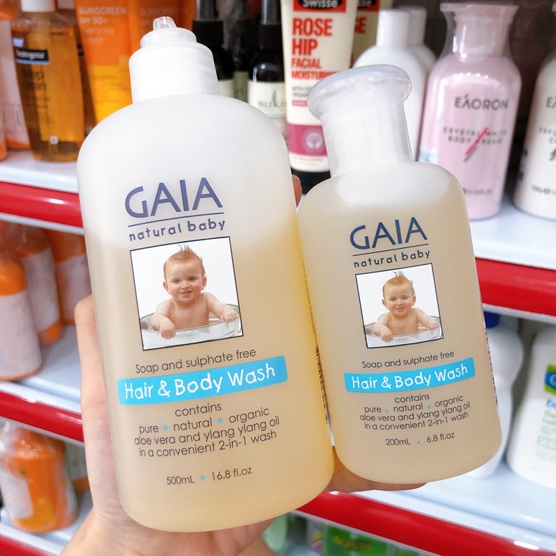 Sữa tắm gội toàn thân cho bé GAIA 200ml-500ml