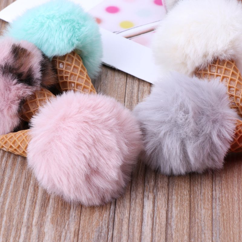 Mary☆Newborn Baby Photography Mink Fur Ice Cream Shape Props Tiny Photo Shoot Props Accessories