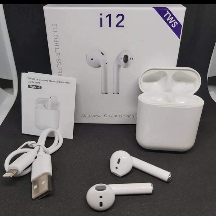 [ XẢ KHO 3 NGÀY ] Airpods i12sTWS V5.0 Phiên Bản CAO CẤP Nhất kết nối BLUETOOTH 5.0