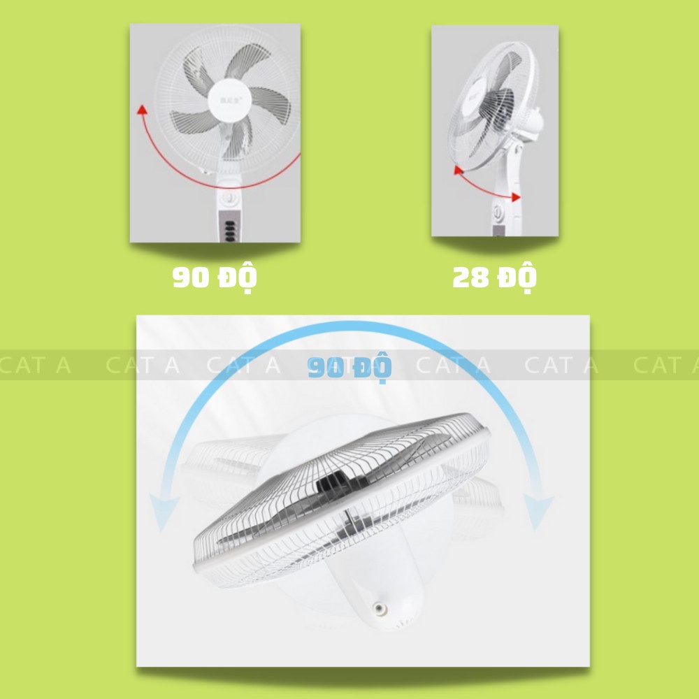 Quạt Tích Điện Năng Lượng Mặt Trời S888- Siêu Mát, Tiết Kiệm Điện, Không Gây Ồn