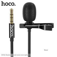 Microphone Mini Hoco Di02 Kẹp Áo Chính Hãng Có Màng Lọc Tạp Âm 5.0 - Hàng Chính Hãng