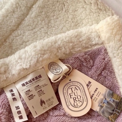 Chăn Len Lông Cừu TAFURONG, Chăn Lông Cừu HIN BEDDING Cao Cấp Siêu Ấm Siêu Mềm Mịn Loại 1 Kích Thước 2mx2m3