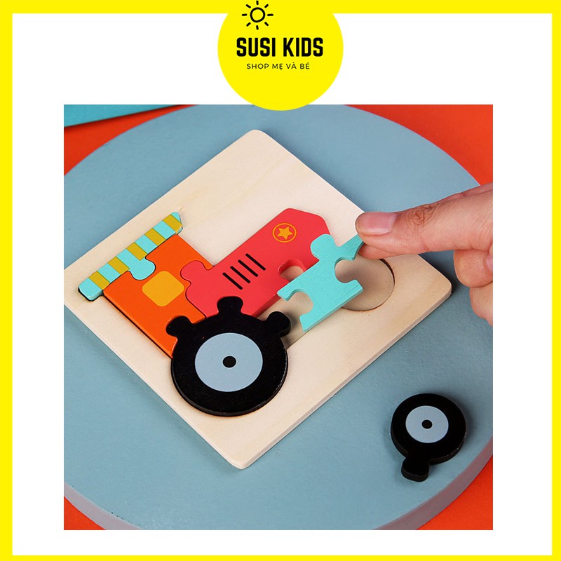 [Chọn Mẫu] Đồ Chơi Cho Bé Trai Gái Bằng Gỗ Xếp Hình Giáo Dục Sớm Montessori Puzzle - Susi Kids