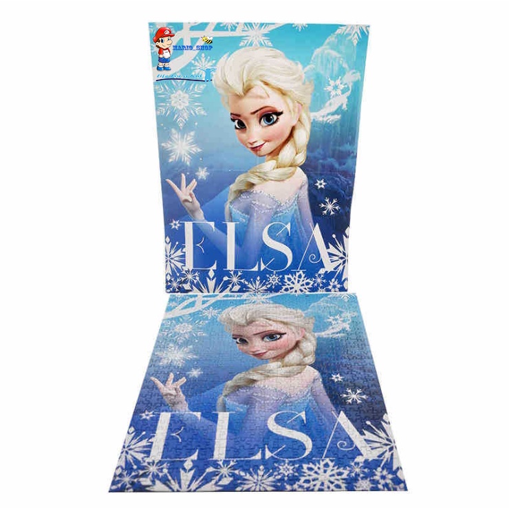 Bộ tranh ghép xếp hình 500 miếng Puzzle cao cấp Disney chủ đề công chúa băng giá frozen,spider man, avengers bản thú vị