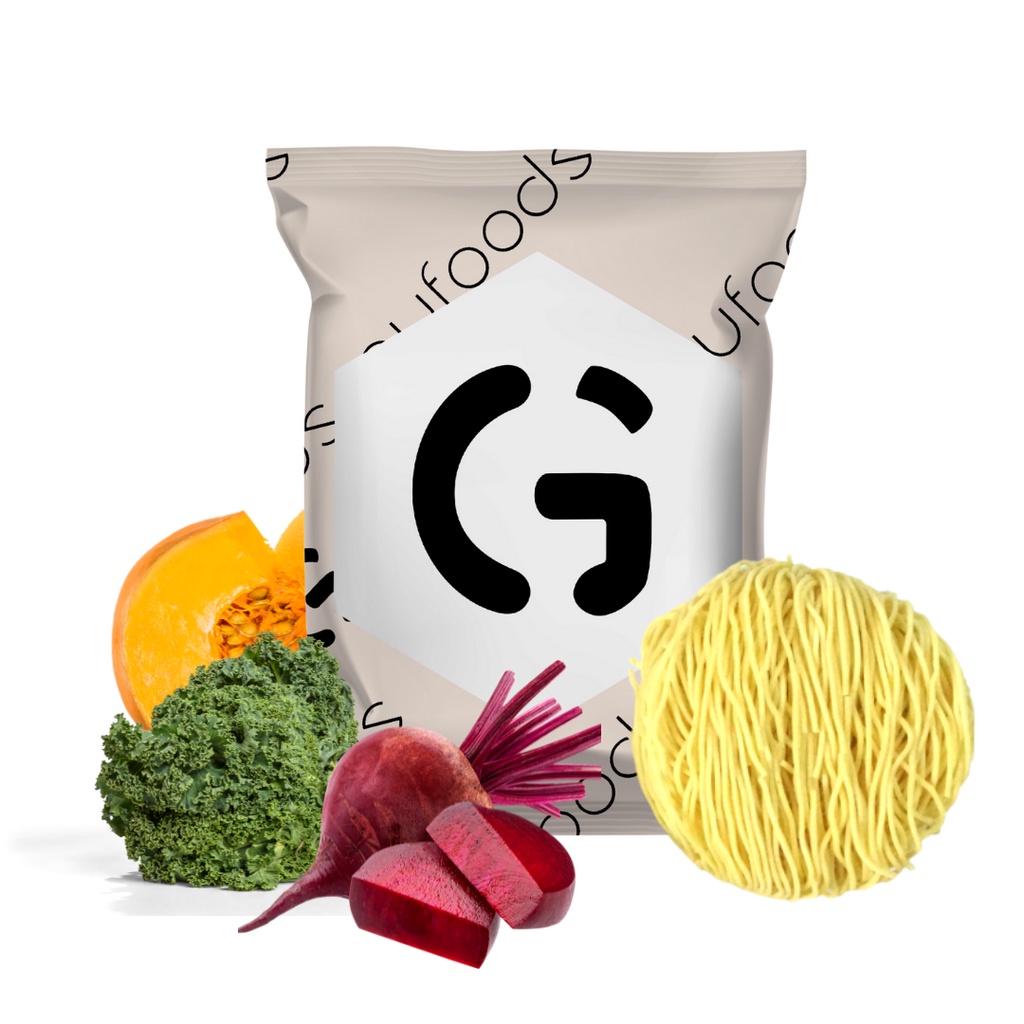 Mì rau củ GUfoods (mì rau má / mì mix / mì bó xôi/ mì cải kale, mì xanh) - Giàu chất xơ, Tự nhiên (100g/200g/400g/25g)