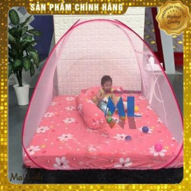 [XÃ HÀNG ] Mùng chụp tự bung 1m4 x 2m - HỒNG HOA