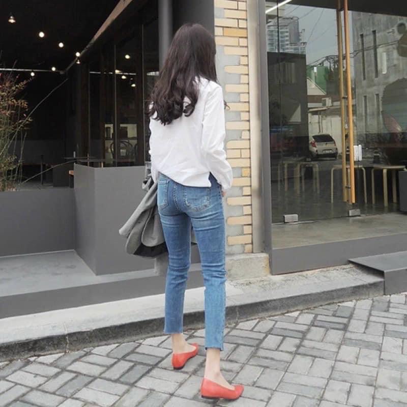 Mã 004-006 QUẦN JEAN NỮ XƯỚC ÔM DÁNG