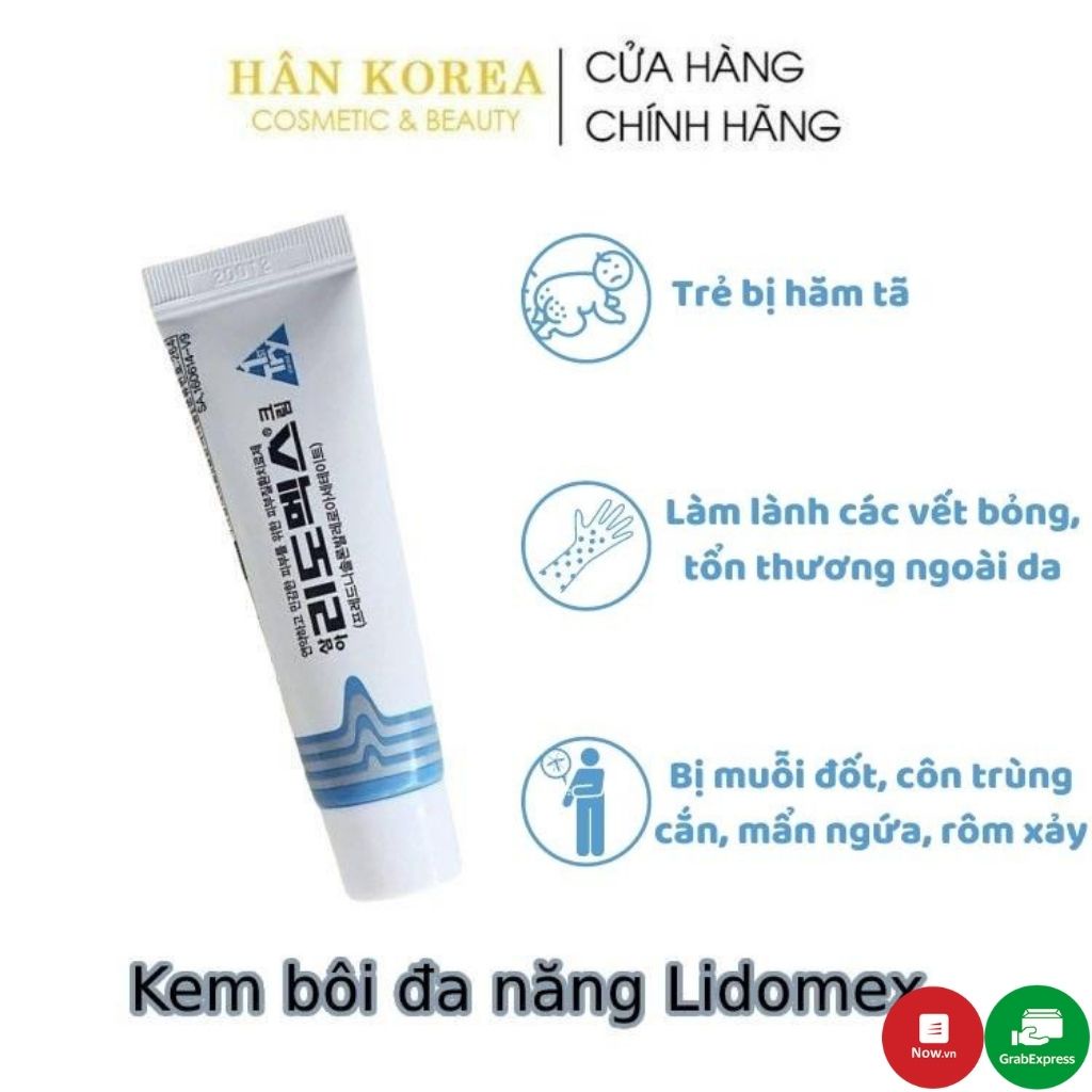 Kem bôi ngoài da LiDoMex Hàn Quốc loại bỏ mụn nhọt phát ban mẩn ngứa hăm tã nứt đầu ti viêm da khô da chàm côn trùng đốt