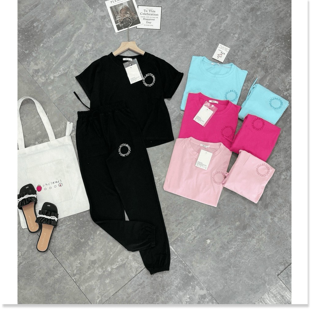 SET BỘ THUN TAY NGẮN,QUẦN DÀI NỮ NHIỀU MÀU XINH XẮN HỢP CHO MÙA HÈ THỜI TRANG MỚI KME