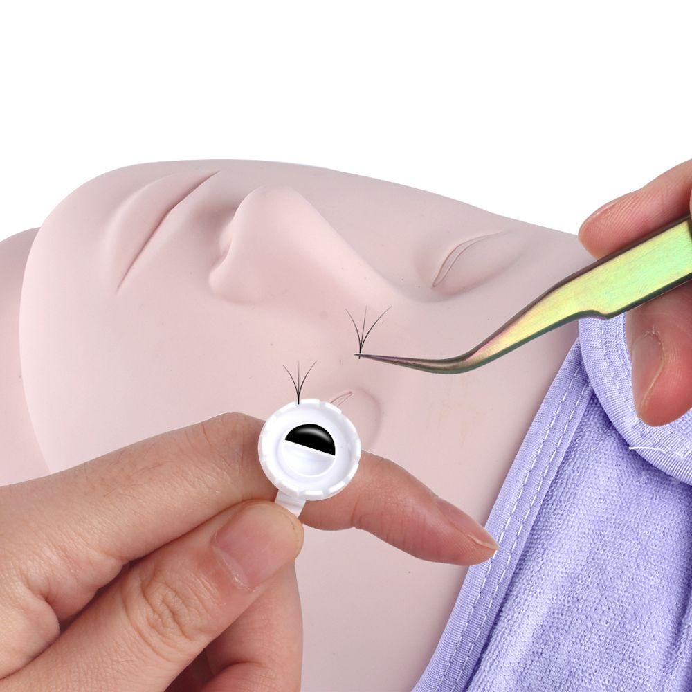 Giá Đỡ Nhẫn Gắn Lông Mi Giả Hình Tròn / Trái Tim / Chữ V Dùng Một Lần Tiện Lợi