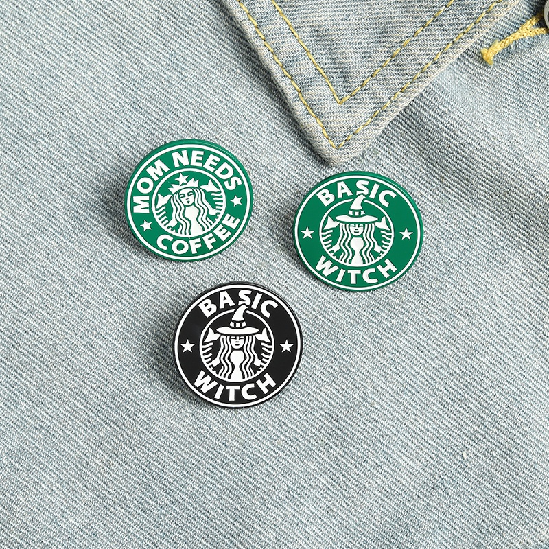 Pin cài áo huy hiệu Starbucks Coffee - GC305