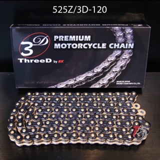 Sên EK JAPAN MOTOR - 525Z/3D-120/K/XG+G Black & Gold