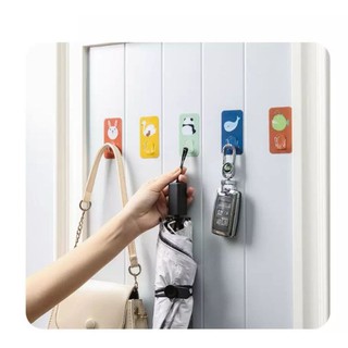 Móc Dán Tường Treo Vật Dụng Gia Đình Hình Ảnh Dễ Thương