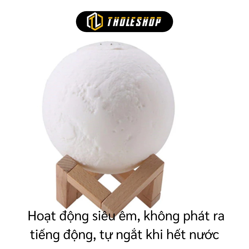 Đèn Ngủ - Máy Xông Tinh Dầu Mặt Trăng Thay Thế Đèn Ngủ, Phun Sương Tạo Độ Ẩm Có Đế 9567