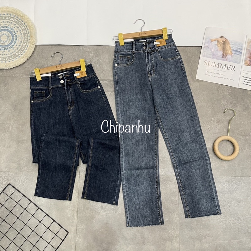 QB8873 QUẦN BÒ ỐNG ĐỨNG 2KHUY