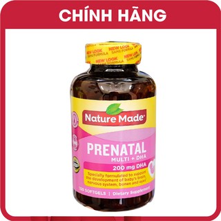 Viên uống vitamin tổng hợp cho phụ nữ mang thai Prenatal Multi +DHA 150 viên -Nature Made Mỹ