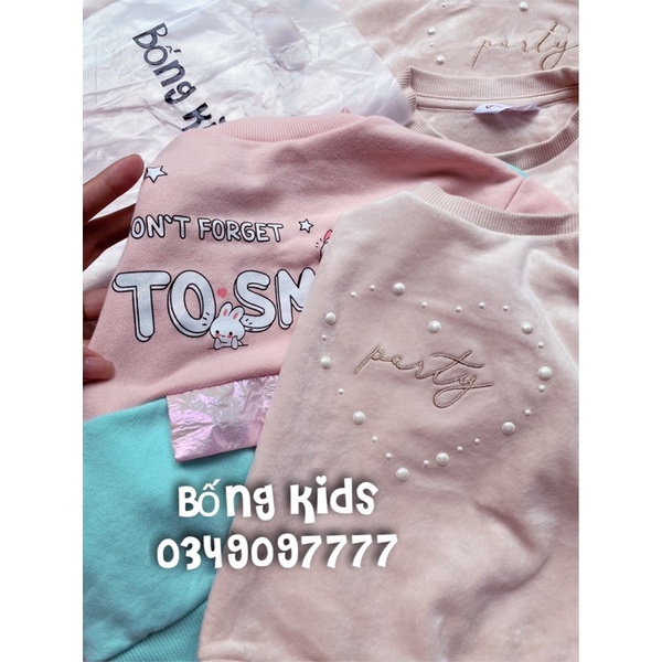 Áo Nỉ Bé Gái Hoạ Tiết GJ