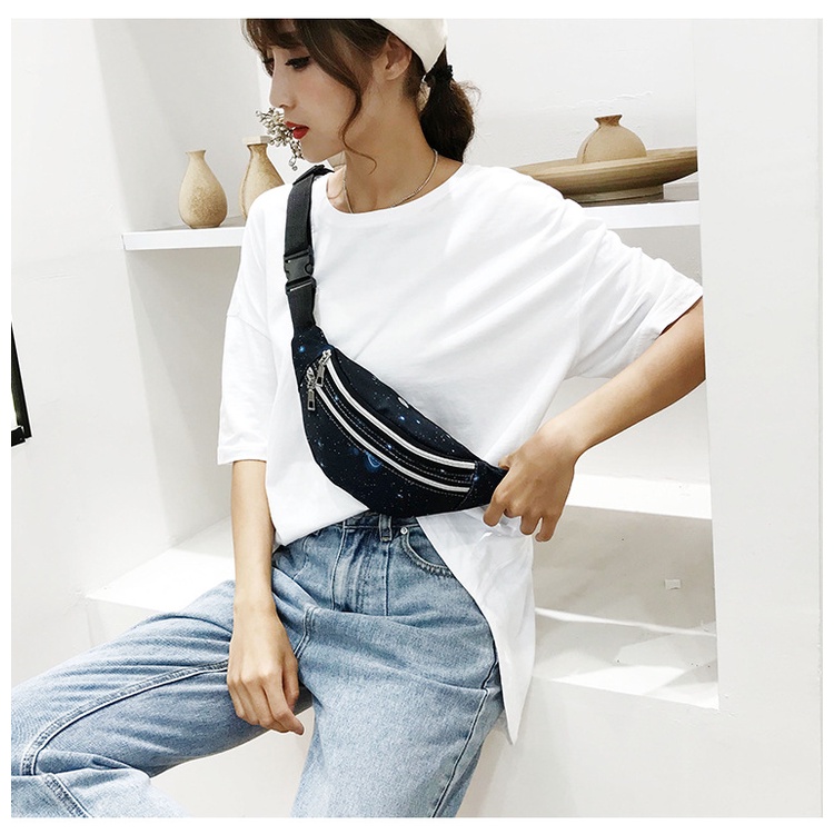 Túi đeo chéo ngực phong cách Hàn Quốc mới cho nam nữ