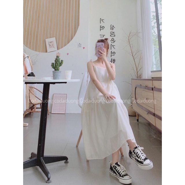 Váy 2S Bánh Bèo Trắng, Đầm Maxi Công Chúa Dáng Dài Xuông Babydoll | BigBuy360 - bigbuy360.vn