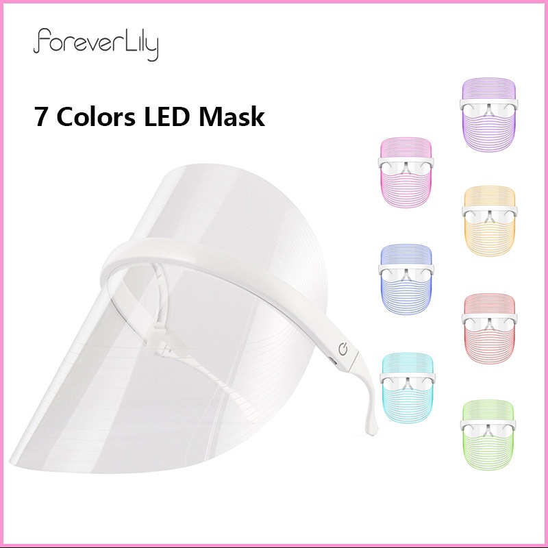 Foreverlily Mặt nạ led foreverlily 3/7 màu ánh sáng photon chống lão hóa chống nếp nhăn làm săn chắc da mặt