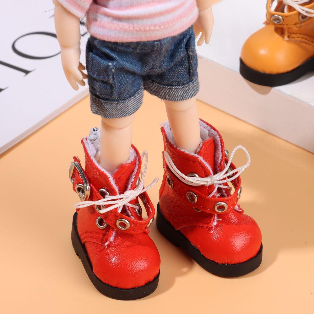 RAINBOW Giày Boot Thời Trang Xinh Xắn Cho Búp Bê 15~20cm Tỉ Lệ 1 / 12